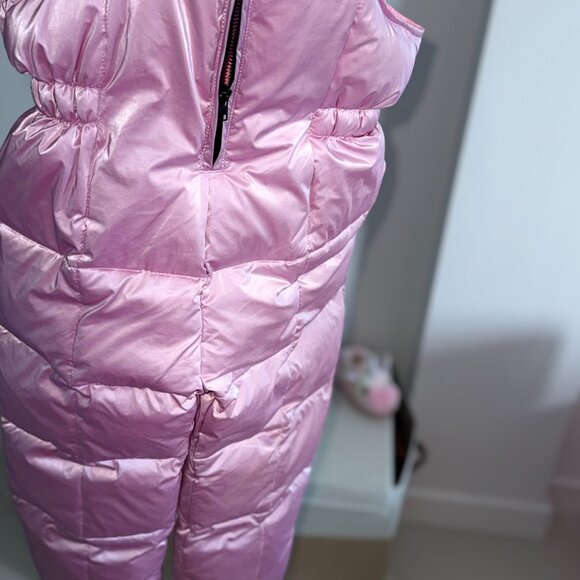 BILA Kids Puffer Snowsuit Set – Metallic Pink (Jacket + Pants) – Size 4 - Picture 7 of 8
